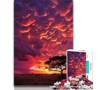 Puzzle del tramonto per adulti e adolescenti, 1000 pezzi, aiuta il cervello a esercitare i giocattoli avvincenti per coltivare la pazienza, adatti alle coppie, 38x26cm
