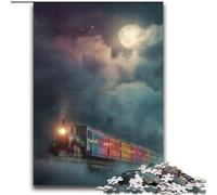 Puzzle del treno delle nuvole per adulti e adolescenti, giochi divertenti per famiglie, attività divertenti a casa, regalo di compleanno, regali da viaggio (70x100cm)