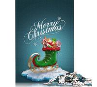Puzzle del villaggio magico di Natale, puzzle rettangolare di carta ad incastro preciso per bambini adulti, 1000 pezzi (75x50 cm)