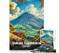 Puzzle del vulcano Tajumulco in Guatemala per adulti, 1000 pezzi, divertimento intellettuale, hobby rilassante, taglio netto, (38x52cm)
