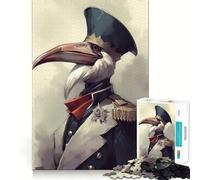 Puzzle delicato a forma di pellicano per ragazzi, 1000 pezzi, gioco di logica fine, morbido, rilassante, bordi puliti, regalo di alta qualità (38x52cm)