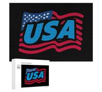 Puzzle della bandiera degli Stati Uniti per adulti attività familiari giochi decorazione della casa puzzle 300 PCS