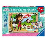 Puzzle della Casa delle bambole di Gabby 2x24 pezzi - Seghetti educativi per bambini - Nouvo