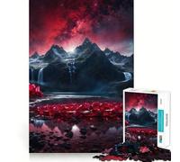 Puzzle della catena montuosa Ruby da 1000 pezzi per ragazzi, gioco di logica, divertimento e svago, taglio liscio, regalo speciale (38x52cm)