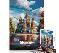 Puzzle della Cattedrale di San Basilio di Mosca per ragazzi, 1000 pezzi, allenamento mentale, relax, taglio laser, regalo memorabile (50x75cm)