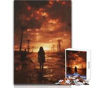 Puzzle della città bruciata, 1000 attività educative divertenti e di apprendimento, regalo perfetto e premuroso per ogni occasione, dimensioni 38x26cm