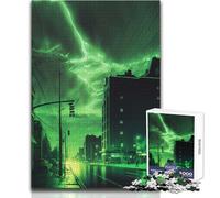 Puzzle della città di Aurora, 1000 pezzi, gioco divertente per lo sviluppo cognitivo, regalo speciale per una celebrazione premurosa, dimensioni 38x26cm