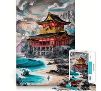 Puzzle della Costa del Drago da 1000 pezzi per ragazzi, gioco di logica stimolante per attività domestiche, bordi trasparenti, 38x26cm