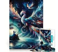Puzzle della costellazione della Fenice da 1000 pezzi per adulti, ideale per rafforzare la memoria, per il tempo libero e il divertimento, con bordi di qualità e un regalo elegante (50x75cm)