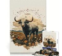 Puzzle della costellazione zodiacale del Toro per ragazzi, 1000 pezzi, stimola la memoria, divertente e rilassante, con bordi precisi, regalo artistico 50x75cm