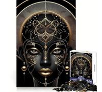 Puzzle della Dea Africana Nera per Adulti, 1000 Pezzi, Stimolante per la Mente, Passatempo Tranquillo, Chiusura di Sicurezza, Regalo Creativo (50x75cm)
