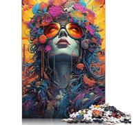 Puzzle della Dea dei Fiori, divertente puzzle di cartone di alta qualità per bambini o bambine, regali di Natale 1000 pezzi (75x50 cm)