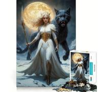 Puzzle della Dea del Nord Freya, 1000 pezzi, per adulti, gioco cognitivo, attività di gruppo, assemblaggio, oggetto ideale per i desideri di Babbo Natale (38x26cm)