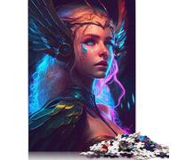 Puzzle della dea norrena Freya, sfida difficile, 100% in cartone riciclato, per donne e uomini, regali per la festa della mamma, 1000 pezzi (26x38 cm)