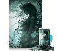 Puzzle della Donna della Foresta Mistica per Adolescenti, 1000 Pezzi, Rompicapo, Gioco Antistress, Taglio Premium, (38x26cm)
