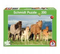 Puzzle della famiglia di cavalli, 200 pezzi, Schmidt Puzzle