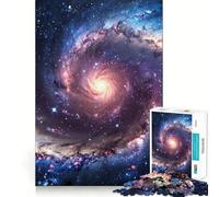 Puzzle della Galassia di Andromeda da 1000 pezzi,gioco di logica e allenamento mentale,incastro perfetto,senza spazi vuoti,sfida interattiva per la mente a casa (38x26cm)