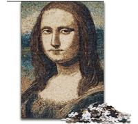 Puzzle della Gioconda per adolescenti da 1000 pezzi, adatto a bambini dai 14 anni in su Divertimento in famiglia tutta la famiglia (26x38cm)