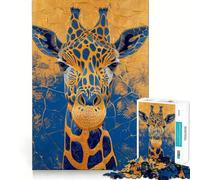 Puzzle della Giraffa Reale per adulti, 1000 pezzi, gioco di abilità mentale, hobby tranquillo, design, assemblaggio, regalo per le vacanze (38x26cm)