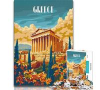 Puzzle della gloria dell'antica Grecia, 1000 pezzi per adulti, gioco educativo, sfida, giocattolo, decorazione da parete, regali unici per compleanno e Natale, 50x75cm