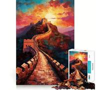 Puzzle della Grande Muraglia Cinese per ragazzi, 1000 pezzi, gioco di logica e divertimento, bordi lisci, regalo di compleanno 50x75cm