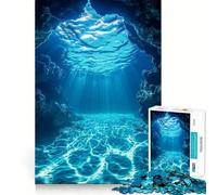 Puzzle della grotta sottomarina per adulti,1000 pezzi,gioco di memoria,montaggio sicuro e stabile,gioco significativo per costruire connessioni (50x75cm)