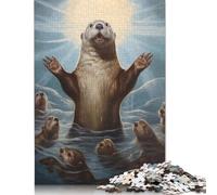 Puzzle della lontra di Mosè per adulti, gioco educativo, regalo per bambini dai 12 anni in su, 1500 pezzi (85x57 cm)