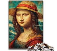 Puzzle della Monna Lisa per adolescenti, 1000 pezzi, per ammazzare il tempo durante le vacanze Ogni pezzo è unico Gioco stimolante e divertente per tutta la famiglia (50x75cm)