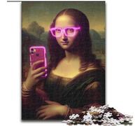 Puzzle della Monna Lisa per adolescenti, giochi divertenti per tutta la famiglia, attività divertenti da fare a casa, regalo di compleanno, regali da viaggio (dimensioni 50x75cm)