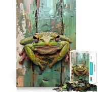 Puzzle della Rana da 1000 pezzi per adulti, gioco di logica e relax, taglio preciso, regalo prezioso 50x75cm