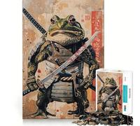 Puzzle della rana samurai da 1000 pezzi per ragazzi, gioco di logica e abilità, divertente e rilassante, con tagli precisi, (50x75cm)