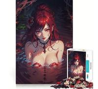 Puzzle della Regina dei Vampiri Rossa per adolescenti, 1000 pezzi, sfida mentale, divertimento rilassante, taglio preciso, regalo festivo (50x75cm)