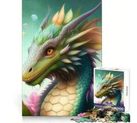 Puzzle della Saga del Drago per ragazzi, 1000 pezzi, gioco stimolante, rilassante, taglio preciso, 38x26cm