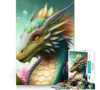 Puzzle della Saga del Drago per ragazzi, 1000 pezzi, gioco stimolante, rilassante, taglio preciso, 38x26cm