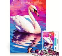 Puzzle della Sinfonia del Lago dei Cigni per ragazzi, 1000 pezzi, gioco stimolante e rilassante, taglio preciso, 50x75cm