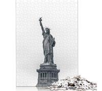 Puzzle della Statua della Libertà, attività divertente per la casa, puzzle di cartone premium per adulti, regali di Natale, 1000 pezzi (75x50 cm)