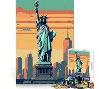 Puzzle della Statua della Libertà da 1000 pezzi per adolescenti, ideale per rievocare ricordi, migliorare la mente, rilassare e creare opere d'arte di alta qualità 50x75cm