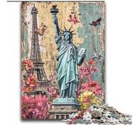 Puzzle della Statua della Libertà per adulti e ragazzi, 2000 pezzi, aiuta il cervello a esercitare i giocattoli avvincenti per coltivare la pazienza, gioco di sfida unico (70x100cm)