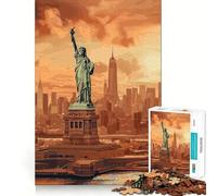 Puzzle della Statua della Libertà per ragazzi, 1000 pezzi, rompicapo rilassante, divertente, artistico, da assemblare, un regalo adorabile 50x75cm