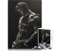Puzzle della statua di Ercole stoico per adolescenti, 1000 pezzi, gioco educativo per la concentrazione mentale, idea regalo speciale commovente, dimensioni 38x26cm