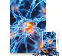 Puzzle della struttura della cellula neuronale per ragazzi, 1000 pezzi, gioco di logica, divertimento per tutta la famiglia, taglio di precisione, (38x26cm)