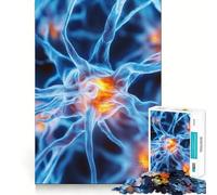 Puzzle della struttura della cellula neuronale per ragazzi, 1000 pezzi, gioco di logica, divertimento per tutta la famiglia, taglio di precisione, (38x26cm)