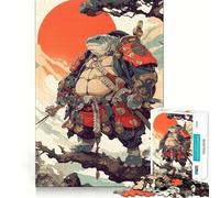 Puzzle della Tartaruga Samurai per adulti, 1000 pezzi, gioco di logica, antistress, ritaglio preciso, oggetto da collezione (38x26cm)