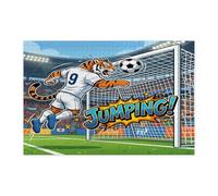 Puzzle della tigre della stagione calcistica 2026 per adulti, 1000 pezzi, puzzle stampati in legno con animali selvatici, decorazioni per feste di intrattenimento