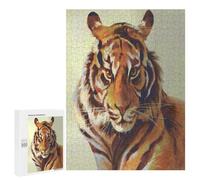 Puzzle della tigre lunare, 500 pezzi, set regalo per festival, simboleggia forza e fortuna nella tradizione cinese