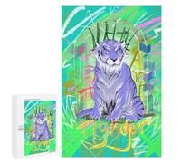 Puzzle della tigre lunare da 1000 pezzi, set regalo per festival, simboleggia forza e fortuna nella tradizione cinese