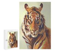 Puzzle della tigre lunare da 1000 pezzi, set regalo per festival, simboleggia forza e fortuna nella tradizione cinese