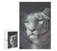Puzzle della tigre lunare da 1000 pezzi, set regalo per festival, simboleggia forza e fortuna nella tradizione cinese