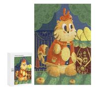 Puzzle della tigre lunare da 300 pezzi, set regalo per festival, simboleggia forza e fortuna nella tradizione cinese