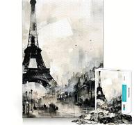 Puzzle della Torre Eiffel di Parigi per adulti, 1000 pezzi, gioco per allenare la mente, divertimento in casa, taglio di precisione, regalo per le vacanze (38x26cm)